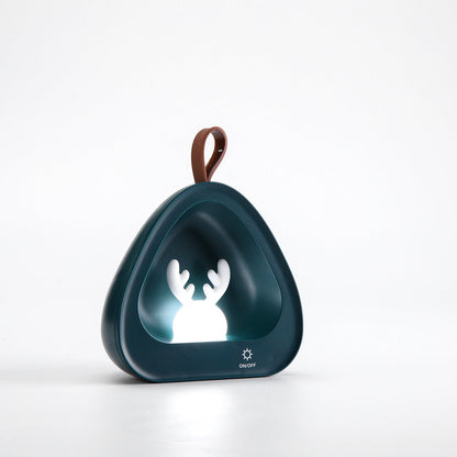 Creative Cute Deer Silicone USB Charging Portable LED Night Light Table Lamp