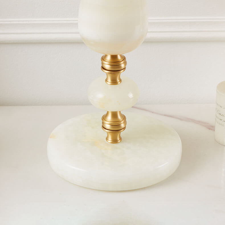 French Retro Court Tassel Copper 1-Light Table Lamp