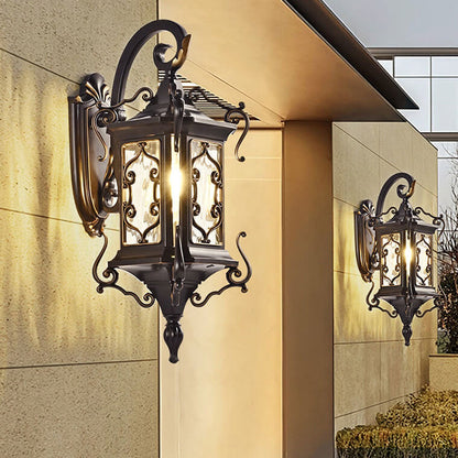 European Palace Outdoor Waterproof 1-Light Wall Sconce Lamp