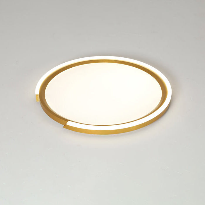 Modern Minimalist Disc Iron Acrylic Aluminum LED Flush Mount Ceiling Light