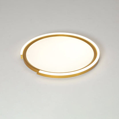Modern Minimalist Disc Iron Acrylic Aluminum LED Flush Mount Ceiling Light