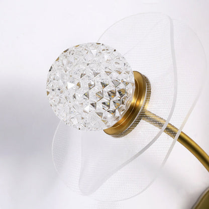 European Creative Lotus Flowers  Acrylic LED Wall Sconce Lamp