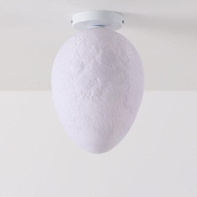 Nordic Creative Egg Design 1-Light Semi-Flush Mount Ceiling Light