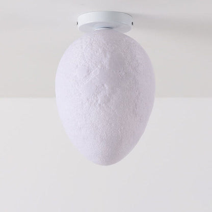 Nordic Creative Egg Design 1-Light Semi-Flush Mount Ceiling Light