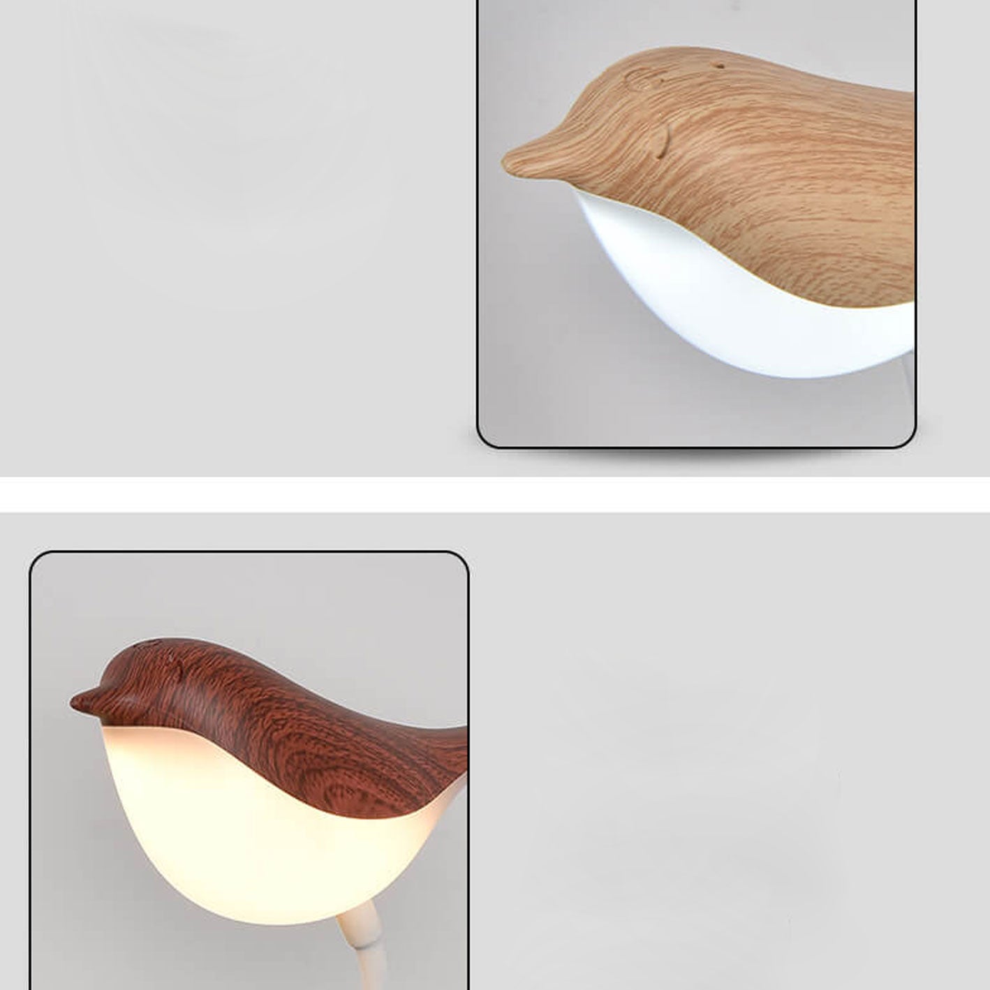 Nordic Creative Bird Clip USB Charging LED Night Light Table Lamp