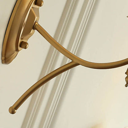 European Light Luxury Iron Fabric 1/2-Light Mushroom Wall Sconce Lamp