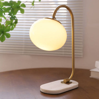 Nordic Minimalist Nostalgic Glass Sphere 1-Light Table Lamp