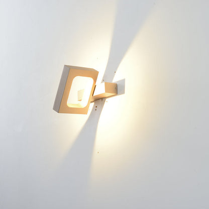 مصباح حائط LED دوار بتصميم مربع بسيط وعصري 
