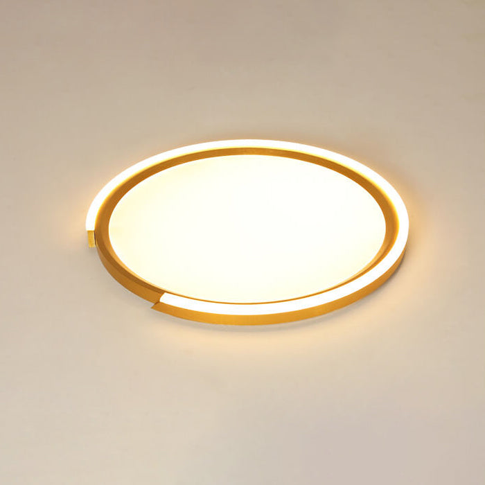 Modern Minimalist Disc Iron Acrylic Aluminum LED Flush Mount Ceiling Light