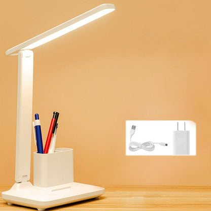 Simple Folding Pen Holder USB Eye Protection LED Reading Desk Lamp