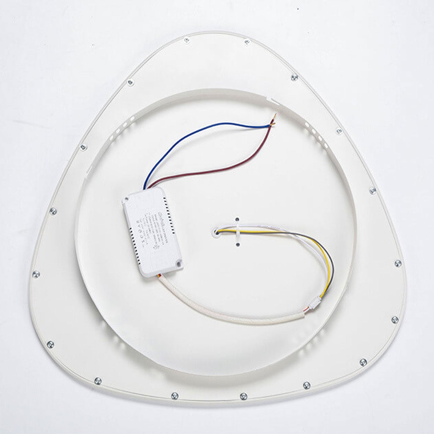 Modern Minimalist Aluminum Acrylic Round Triangle LED Flush Mount Ceiling Light