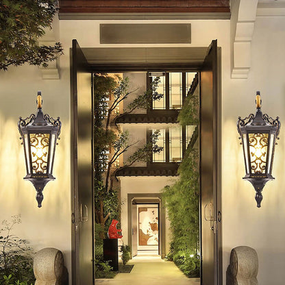 European Palace Outdoor Waterproof 1-Light Wall Sconce Lamp