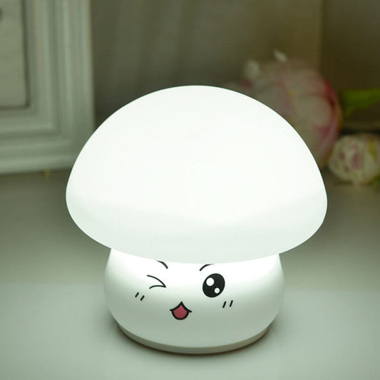 Creative Cartoon Mushroom Silicone Night Light LED Table Lamp