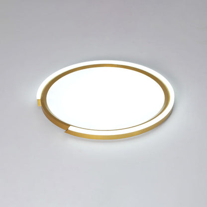 Modern Minimalist Disc Iron Acrylic Aluminum LED Flush Mount Ceiling Light