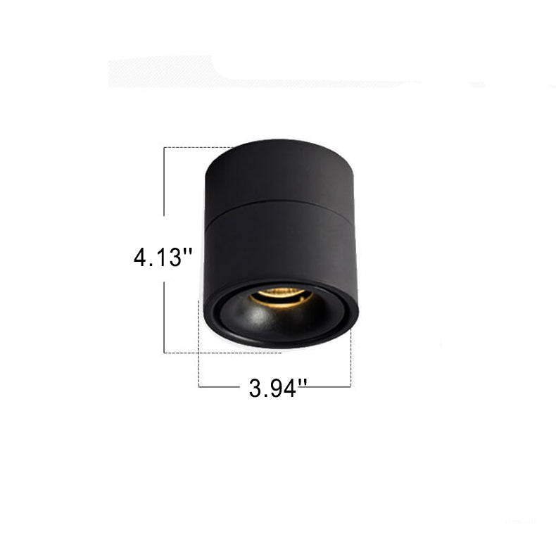 Industrial Aluminum Foldable Cylindrical LED Spotlight Flush Mount Light