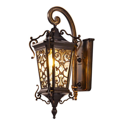 European Palace Outdoor Waterproof 1-Light Wall Sconce Lamp