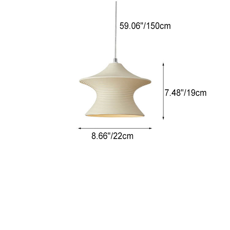 Scandinavian Modern Minimalist Gyro Resin 1-Light Pendant Light