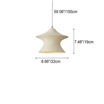 Scandinavian Modern Minimalist Gyro Resin 1-Light Pendant Light