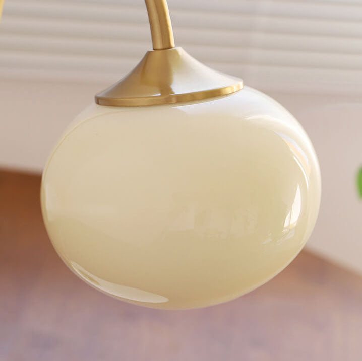 Nordic Minimalist Nostalgic Glass Sphere 1-Light Table Lamp