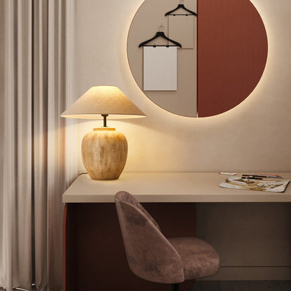 Creative Handmade Ceramic Bottle Design 1-Light Table Lamp