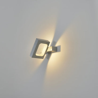 مصباح حائط LED دوار بتصميم مربع بسيط وعصري 