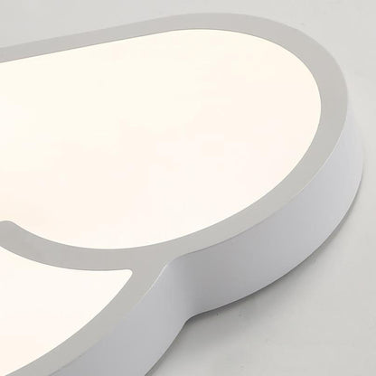 Nordic Minimalist Cloudy Sun LED Kids Flush Mount Ceiling Light