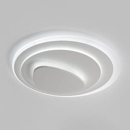Nordic Simple Geometric Wrought Iron Acrylic LED Flush Mount Ceiling Light