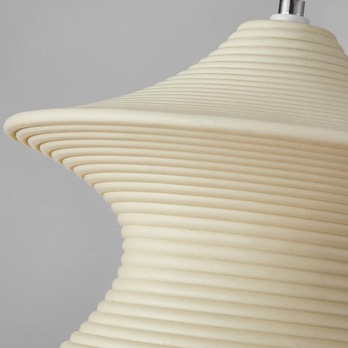 Scandinavian Modern Minimalist Gyro Resin 1-Light Pendant Light