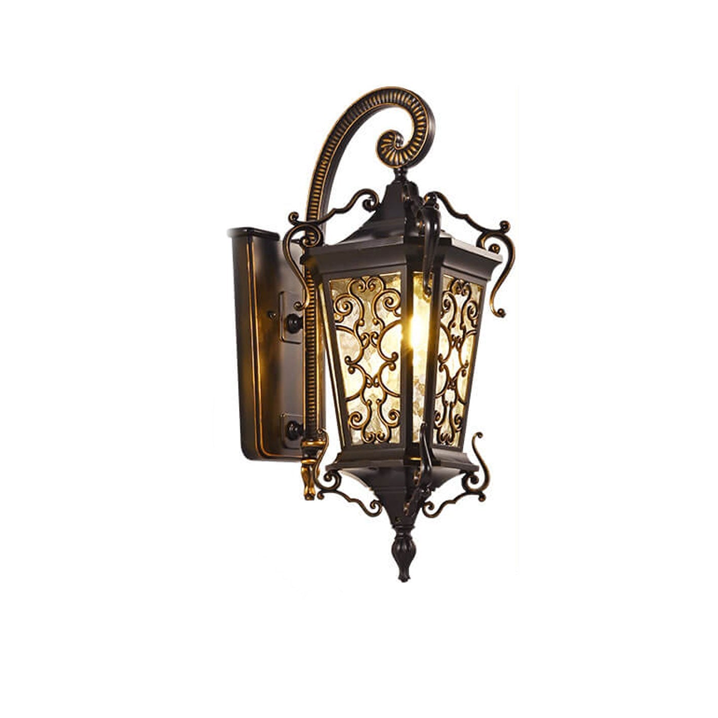 European Palace Outdoor Waterproof 1-Light Wall Sconce Lamp