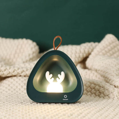 Creative Cute Deer Silicone USB Charging Portable LED Night Light Table Lamp