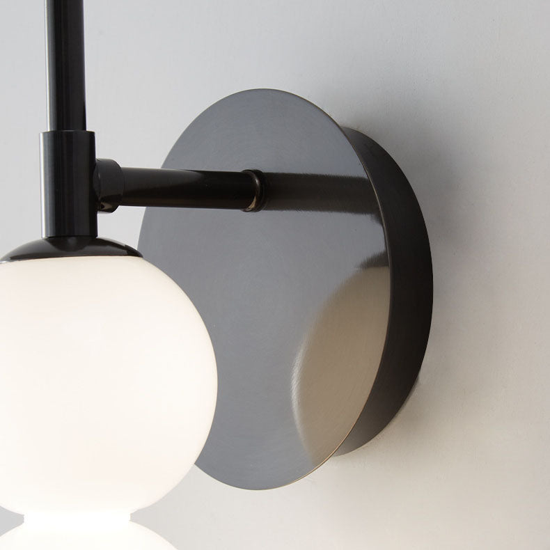 مصباح حائط LED فاخر من Nordic Light مصنوع من زجاج اللؤلؤ 