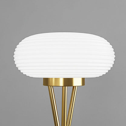 Modern Minimalist Round Tripod Iron Acrylic LED Standing Floor Lamp For Living Room