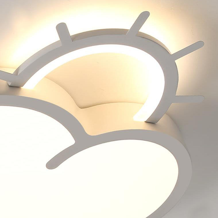 Nordic Minimalist Cloudy Sun LED Kids Flush Mount Ceiling Light