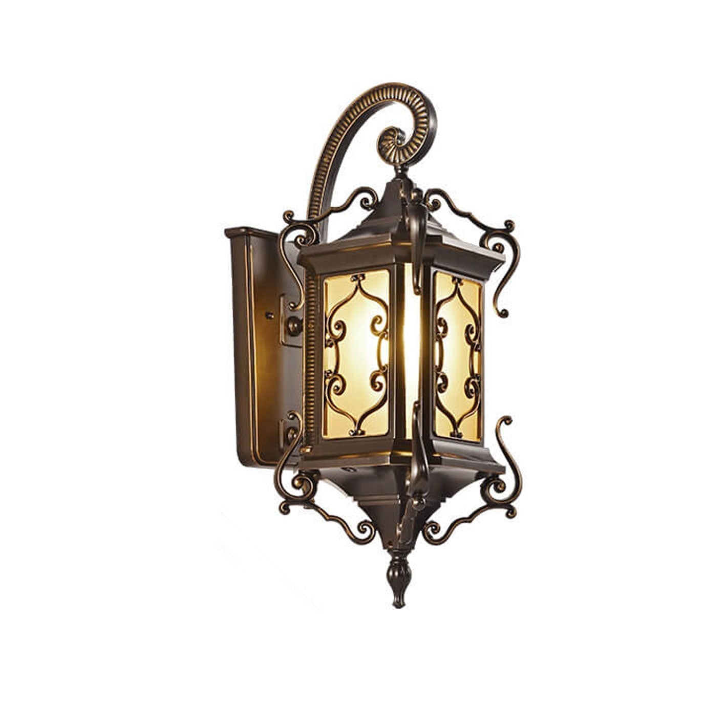 European Palace Outdoor Waterproof 1-Light Wall Sconce Lamp