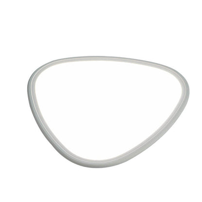 Modern Minimalist Aluminum Acrylic Round Triangle LED Flush Mount Ceiling Light