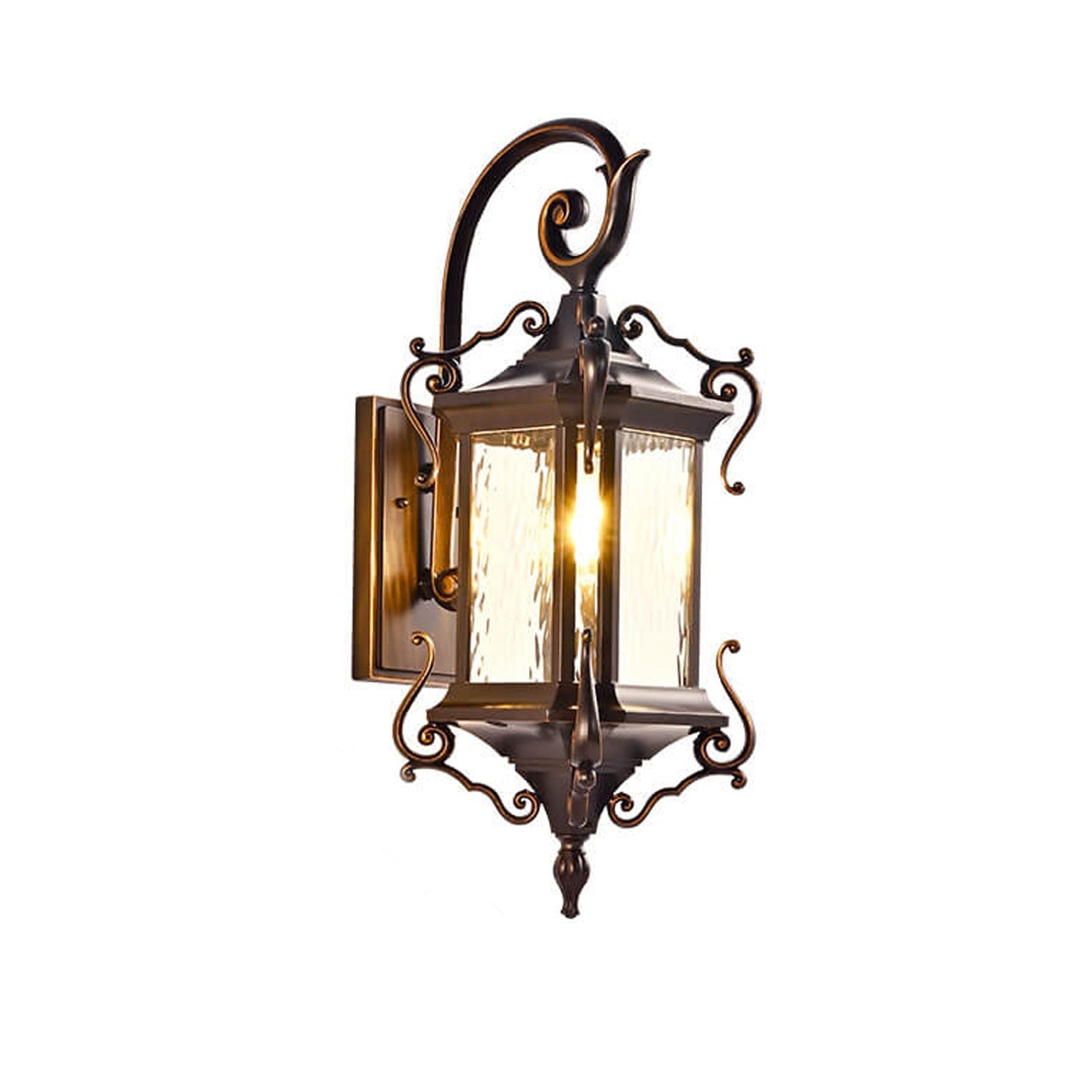 European Palace Outdoor Waterproof 1-Light Wall Sconce Lamp