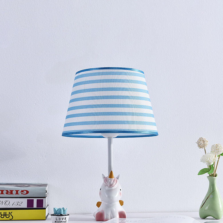 Nordic Fun Cartoon Pattern Resin Fabric Children 1-Light Table Lamp