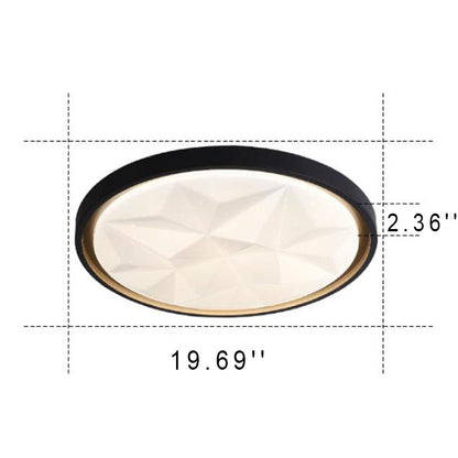 Modern Acrylic Star Pattern LED Round Flush Mount Light