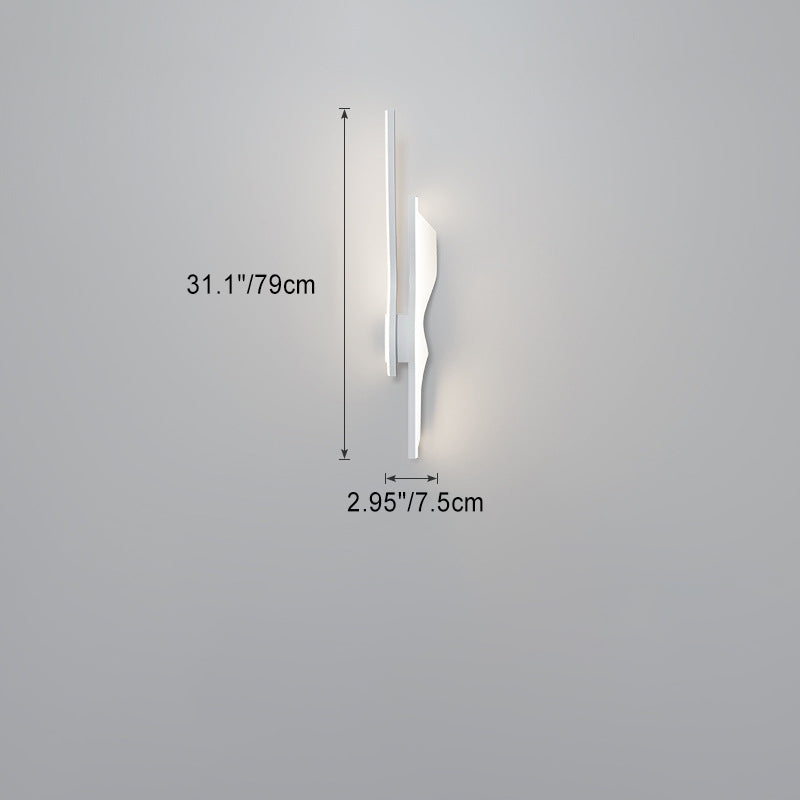 Contemporary Creative Iron Aluminum LED Wall Sconce Lamp For Living Room