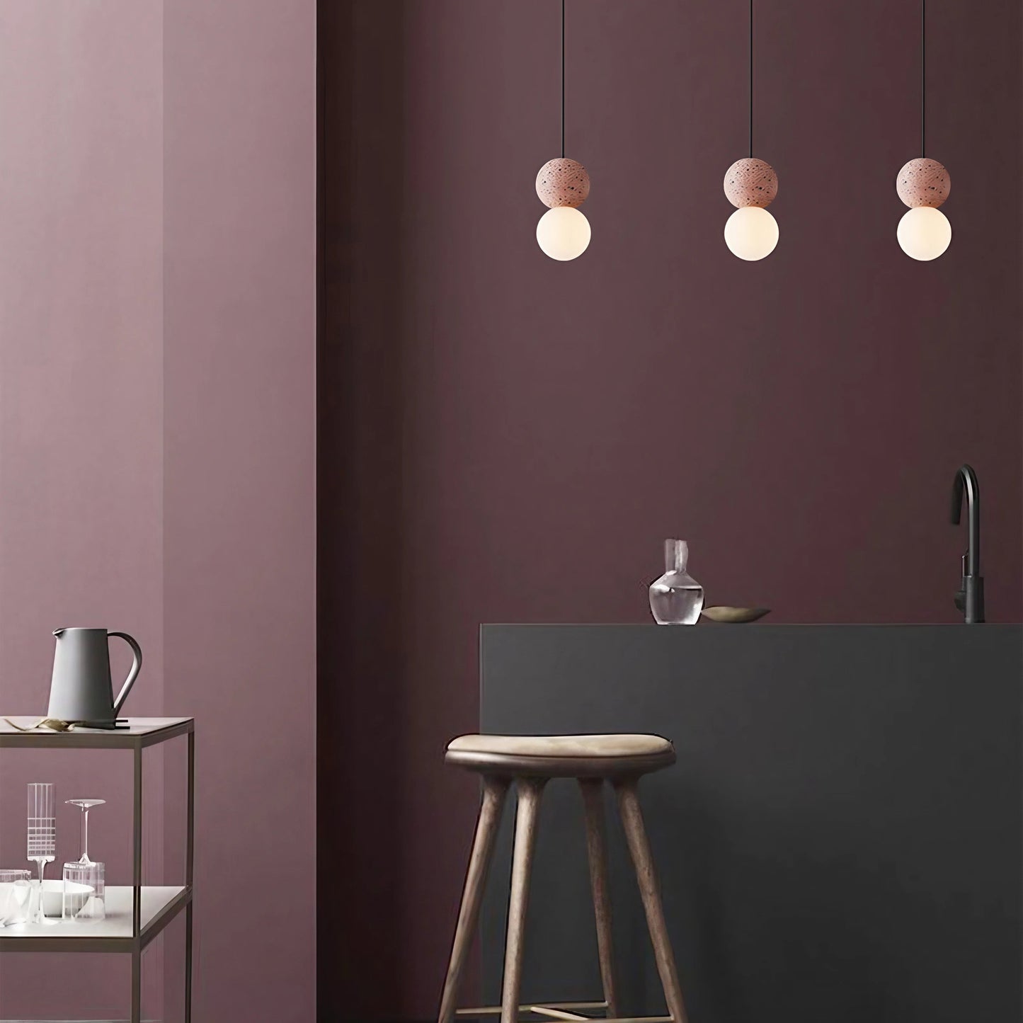 Nordic Creative Simple Glass Ball 1-Light Pendant Light