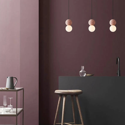 Nordic Creative Simple Glass Ball 1-Light Pendant Light