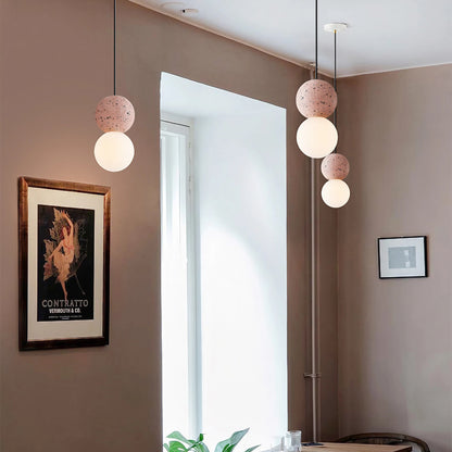 Nordic Creative Simple Glass Ball 1-Light Pendant Light