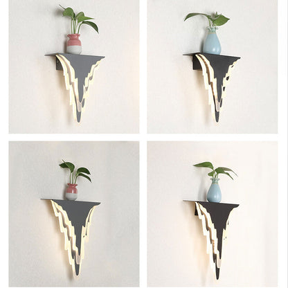 Nordic Iron Art Acrylic Irregular Shape Indoor Wall Sconce Lamp