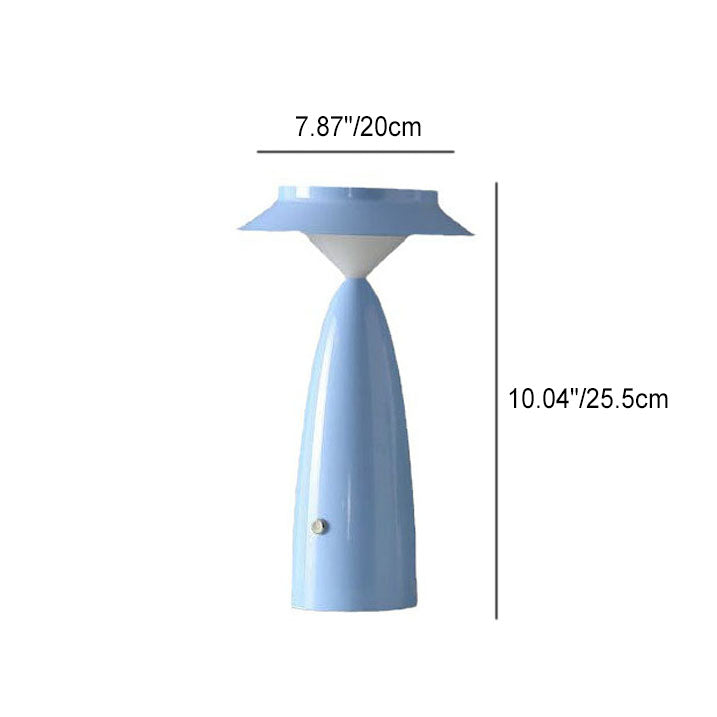Contemporary Creative Mushroom Iron Acrylic LED Table Lamp For Bedroom