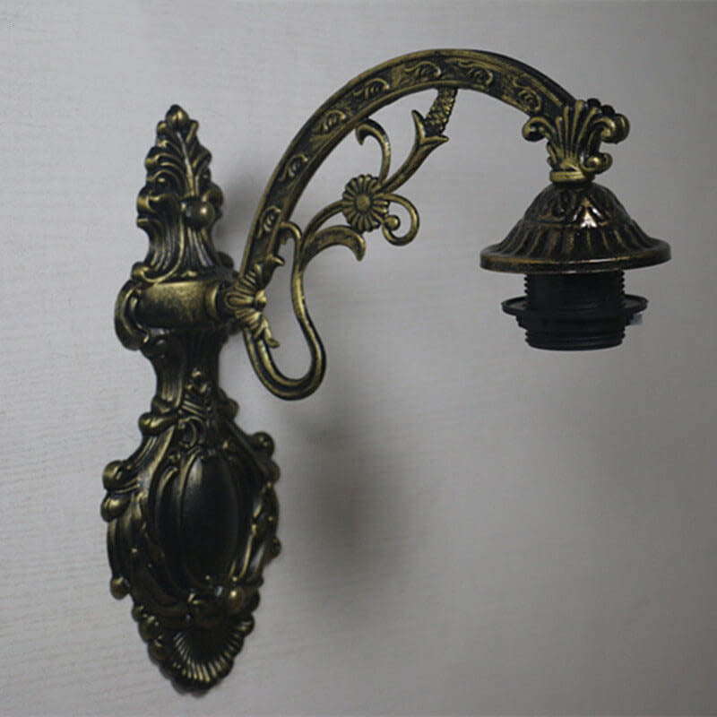Tiffany European Half Round Glass 1-Light Wall Sconce Lamp