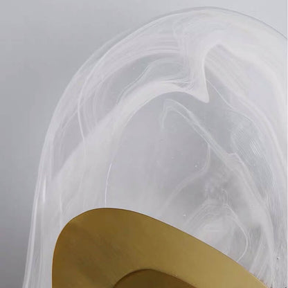 مصباح حائط LED بيضاوي الشكل بتصميم عصري إبداعي، مزود بضوء واحد 