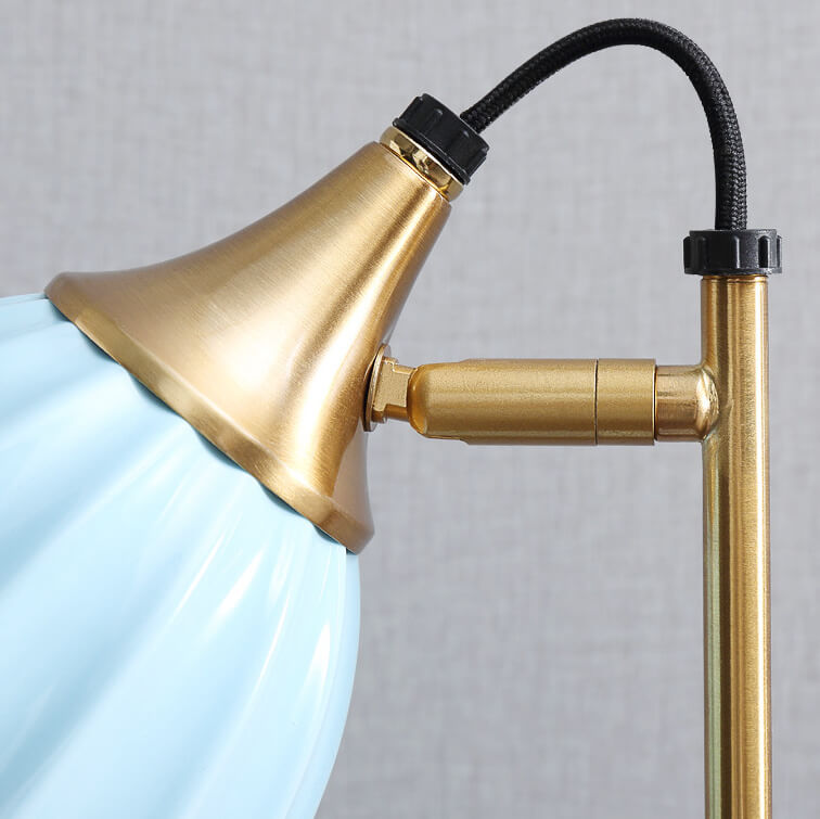 Nordic Ceramic Bell Shade 1-Light Table Lamp