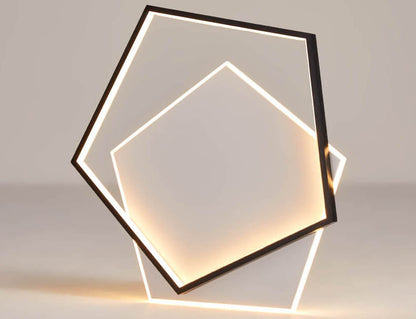 Modern Minimalist Pentagonal LED Flush Mount Ceiling Light