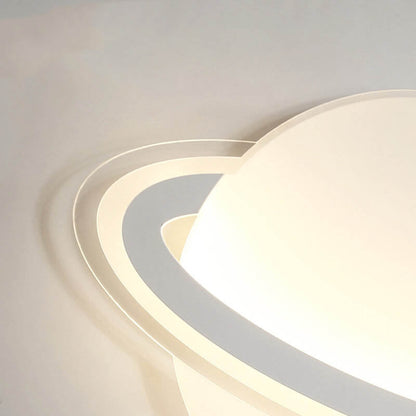Creative Acrylic Globe Planet LED Flush Semi-Flush Mount Ceiling Light