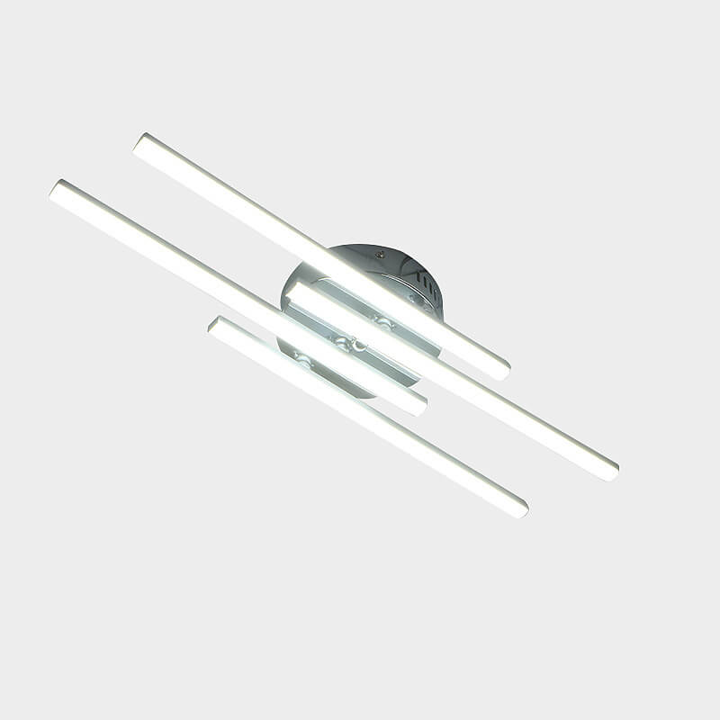 Minimalist Parallel Line LED Semi-Flush Mount Ceiling Light
